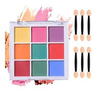 Set di nail art cromati pastello fai da te - 9 colori pastello cromato nail art tavolozza per unghie Ombre con strumento pennello