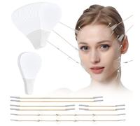 Set di Nasi Lifting - 80 Fasce Invisibili + 4 Fili Tensori per un Contorno Viso a V Immediato di Viso, Collo e Zona Occhi