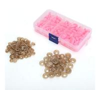 Set di Nasi per Bambola, 100 Pezzi Nasi di Sicurezza Neri (PINK) | Accessori per giocattoli educativi, plastica resistente, adatti per l\'artigianato fai-da-te, migliorano la creatività,