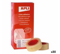 Set di Nastri Adesivi Apli Trasparente 19 mm x 33 m 8 Pezzi [35 Unità]