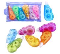 Set di nastri correttivi colorati con custodia con zip 6 pz