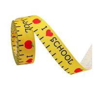 Set di nastri decorativi per l'inizio della scuola, con righello ABC, motivo autobus e lavagna, per insegnanti, ringraziamento, ghirlanda, fai da te, confezione regalo, durevole, versatile (set di