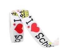Set di nastri decorativi per l'inizio della scuola, con righello ABC, motivo autobus e lavagna, per insegnanti, ringraziamento, ghirlanda, fai da te, confezione regalo, durevole, versatile (set di