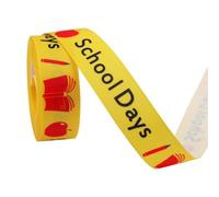 Set di nastri decorativi per l'inizio della scuola, con righello ABC, motivo autobus e lavagna, per insegnanti, ringraziamento, ghirlanda, fai da te, confezione regalo, durevole, versatile (set di