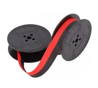 Set di nastri per macchina da scrivere in nylon rosso e nero, per macchine da scrivere e calcolatrici vintage e portatili, design a doppio cerchio resistente all'usura per uso ufficio