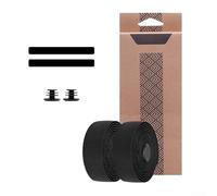Set di nastri per manubrio in poliuretano ed EVA per bici da strada che offrono una presa sicura ed un efficace assorbimento degli urti (nero)