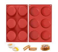 Set Di ni Per Cioccolato Rotondi, 2 Pezzi Utensile Antiaderente 12 Cavità, Per La Copertura Al Cioccolato, Per Cucina Domestica Cottura Dolci Caramelle Brownie Budino Biscotti Muffin Cupcake