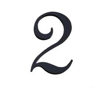 Set di numeri da 0 a 9 per porta, piatti, 70 mm, per casa, appartamento, ufficio, cassetta postale e cartelli aziendali (2)