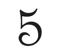 Set di numeri da 0 a 9 per porta, piatti, 70 mm, per casa, appartamento, ufficio, cassetta postale e cartelli aziendali (5)