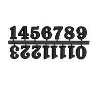 Set di numeri di ricambio fai da te con numeri romani e arabi, adatti per il restauro di orologi da parete al quarzo (nero arabo)