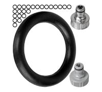 Set di O-ring di ricambio, 25 pezzi, per sistemi a innesto da giardino G 1/2" pollici, compatibile con il connettore per rubinetto Gardena 21 mm, 18240-20, 18220-20, 15273, in gomma, Ø 16 x 11 mm