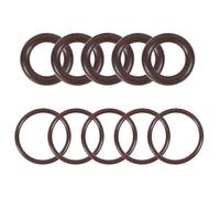 Set di O-ring in gomma al fluoro da 10 pezzi: diametro esterno 10-30 mm, diametro interno 5-25 mm, larghezza 2,5 mm Guarnizione di tenuta FKM(13x8x2.5mm)