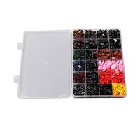 Set di occhi e nasi per bambole, set di nasi e occhi in plastica vibrante, divertente e duraturo con rondella per artigianato di burattini