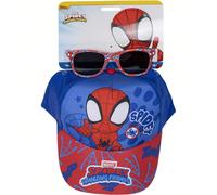 Set di occhiali da sole Spidey - Cappellino MARVEL Design unico e licenza ufficiale - Taglia 51 Gorra Marvel: Gorra ajustable con detalles inspirados en el universo Marvel, confeccionada en materiales