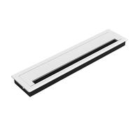 Set di occhielli per cavi da scrivania in metallo rettangolare con spazzola interna multiuso in metallo passacavo da scrivania con spazzola per mobili gestione dei cavi