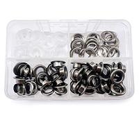 Set di occhielli pubblicitari per esterni, 10 mm, set di occhielli neri con beccucci per tessuti, pelle, teloni, tende, teloni e striscioni