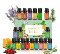 SET DI OLI ESSENZIALI PER DIFFUSORI - 18 FLACONI DA 10 ML DI ESSENZE NATURALI AR