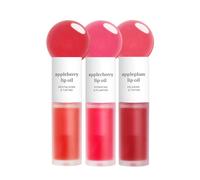 Set di oli per labbra NOONI Appleseed - Appleberry, Applecherry e Appleplum | con olio di semi di mela e trio di oli per labbra, set regalo per l