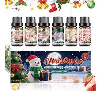 Set Di Oli Profumati | 6 Pezzi Set Oli Aromaterapia Natale | Per Feste Durevoli Per Purificatore Camera Da Letto Ufficio Soggiorno Yoga Meditazione Spa Viaggio Sapone Solido