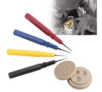 Set di oliatori per orologi, penna a olio per orologi in plastica con 1 tazza di olio 4 penna a olio per orologiai Lavoratori che riparano orologi (5,12 * 5,12 * 0,83 pollici)
