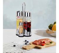 Set di olio e aceto vaso di condimento sale limpido di sale cottura portatile