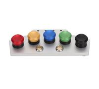 Set di olio per orologi in metallo con 5 tazze dell'olio e strumenti per immersione, tazza per olio riutilizzabile per orologiai per lubrificazione di precisione, include coperchio per prevenire la