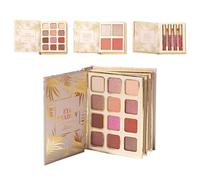 Set Di Ombretti - Libro Di Ombretti 12 Colori Con 4 Blush Opaco | 4 Lucidalabbra In Velluto Kit Di Trucco Da Viaggio Tutto In, Tavolozza Di Fard E Lucentezza Labbra Per