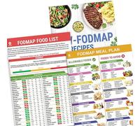 Set di opuscoli per piani alimentari 3PCS degli alimenti salutari Tabella informativa Brochure sulla salute Ricette per dieta sana Libri per principianti Guida alimentare completa conta calorie