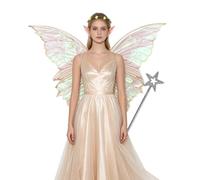 Set Di Orecchie Di Elfo Per Costumi Di Cosplay Di Fée Per Halloween Con Ali | Robuste E Sicure Le Ali Dellangelo Sono Fatte Organza Trasparente Costume Completo Il Cosplay Halloween Feste Una Fata