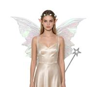 Set Di Orecchie Di Elfo Per Costumi Di Cosplay Di Fée Per Halloween Con Ali | Robuste E Sicure Le Ali Dellangelo Sono Fatte Organza Trasparente Costume Completo Il Cosplay Halloween Feste Una Fata