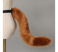 Set di orecchie e coda da gatto, set di cerchietto coda con orecchie da gatto in finta pelliccia, grazioso cerchietto per capelli con orecchie animale, costume soffice Halloween