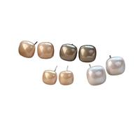 Set di orecchini a catena a 6 paia con catena di orecchie Set di orecchini a bottone per piercing multiplo ipoallergenico gioiello alla moda