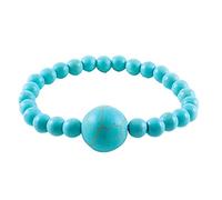 Set di orecchini a cerchio con bracciale in pietra vulcanica, Misura unica, Vetro, Nessuna pietra preziosa