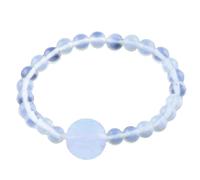 Set di orecchini a cerchio con bracciale in pietra vulcanica, Misura unica, Vetro, Nessuna pietra preziosa