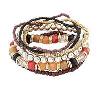 Set di orecchini a cerchio con scritta "Sweet Bracelet Is The For Friends", sorelle e ragazze, per testimoniare le tue grandi collane da donna, gioielli alla moda, Misura unica, Metallo, Nessuna