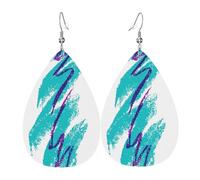 Set di orecchini a goccia con design a coppa anni '90, orecchini in pelle alla moda pendenti a cerchio per donne festa di compleanno gioielli regalo