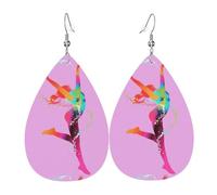 Set di orecchini a goccia da donna, alla moda, in finta pelle, per donne, ragazze, compleanno, regalo di Natale