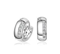 Set di orecchini e ciondolo a forma di cuore in cristallo Swarovski MGJ™ per donna Gioielli ipoallergenici Disponibili in argento e oro rosa Forniti in una pregiata confezione regalo bianca