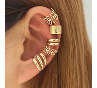 Set di orecchini ear cuff diversi color oro