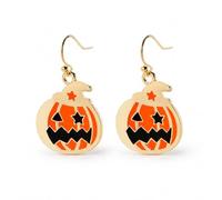 Set di orecchini pendenti con ragno, zucca, fantasma, teschio, Medio, Metallo, Non pietra preziosa