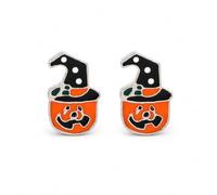 Set di orecchini pendenti con ragno, zucca, fantasma, teschio, Medio, Metallo, Non pietra preziosa