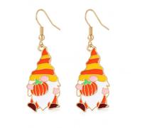 Set di orecchini pendenti con ragno, zucca, fantasma, teschio, Medio, Metallo, Non pietra preziosa