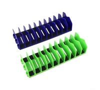 Set di organizer per pinze a 10 scomparti, 2 pezzi, design modulare, può contenere fino a dieci strumenti, robusto materiale resistente al carburante, base in gomma, montaggio rapido, blu, verde