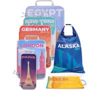 Set Di Organizer per Valigie, 7 Pezzi, a Compressione, Come Organizer per Valigi