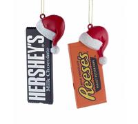 Set Di Ornamenti Con Cappello Hershey's Bar E Reese's Cup
