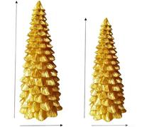 Set di ornamenti in resina per albero di Natale per interni, per vetrine, con quattro pezzi per migliorare l'atmosfera delle vacanze e la decorazione stagionale