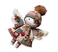 Set di ornamenti natalizi fatti a mano con angeli, kit artigianale vintage per albero delle vacanze per progetti di decorazione creativa, attività di artigianato fai-da-te per ragazze adulte e amanti
