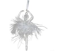 Set di ornamenti natalizi in acrilico trasparente per decorazioni a base di cristallo con forme multiple tra cui stella, albero, angelo, arco e figure danzanti (G)