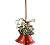 Set di ornamenti natalizi in resina con 12 motivi vintage a forma di albero di Natale, per decorazioni stagionali e raccolta (K)