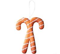 Set di ornamenti natalizi in schiuma, tra cui biscotto man, fiocco di neve e stella, da appendere su alberi, pareti o caminetti, decorazioni stagionali per le festività (B-canna)